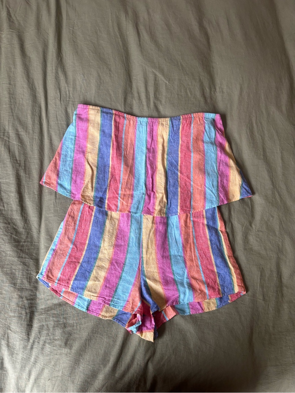 Show Me Your Mumu Striped Multi-Color Women’s Shorts Romper